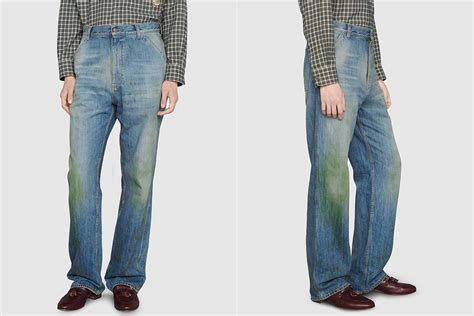 gucci grass stains jeans|Gucci sells grass.